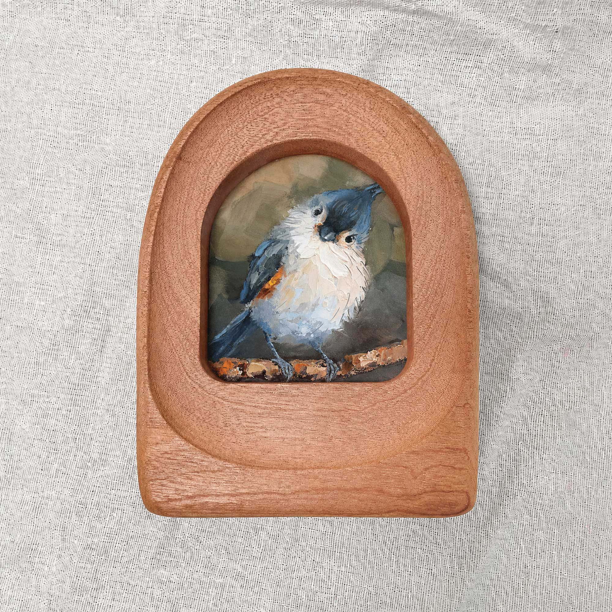 Arched Handmade Solid Wood Frame – Minimalist Wall Decor