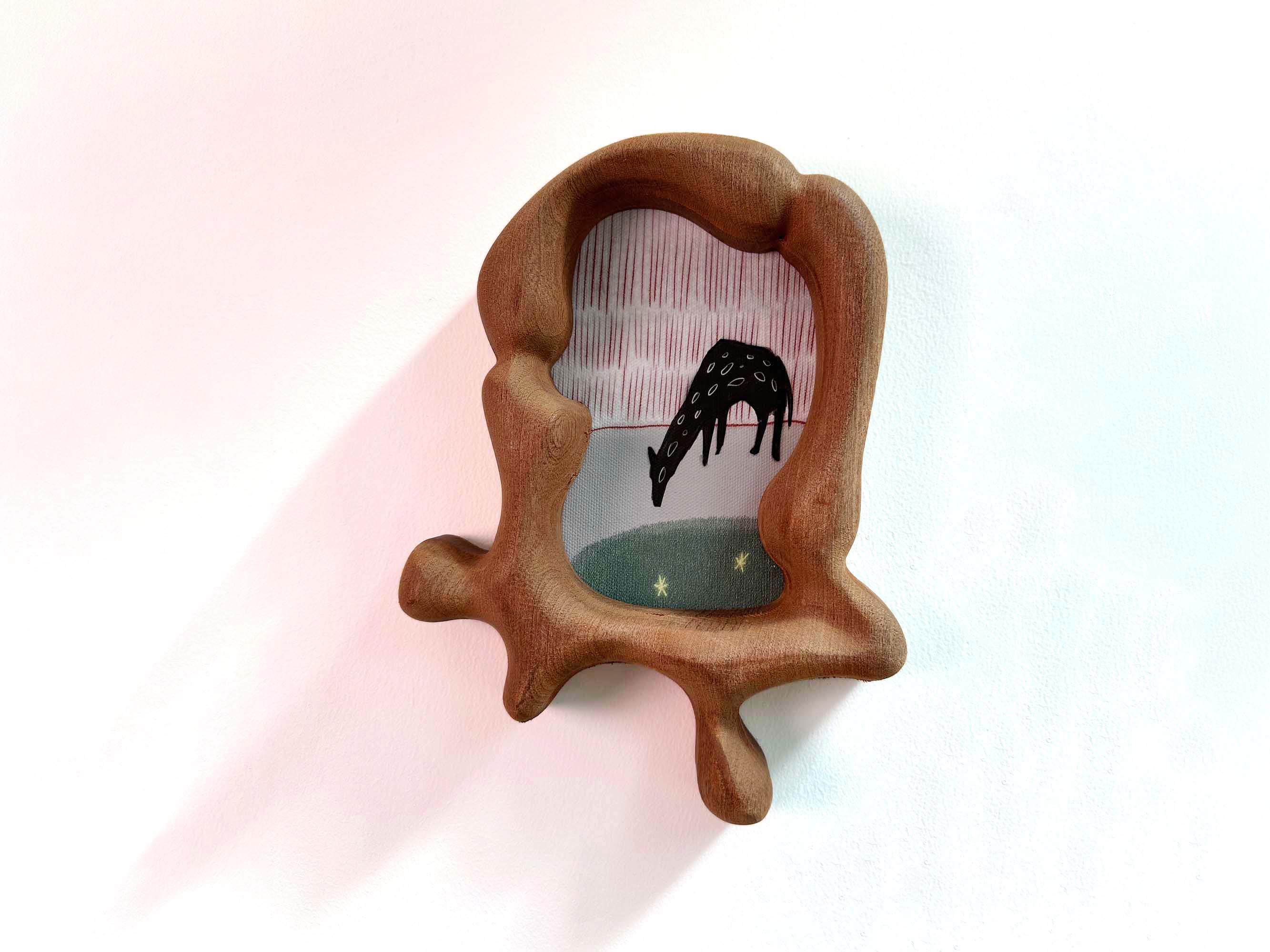 Handcrafted Irregular Frame | Minimalist Animal Art Decor for Nursery & Baby Shower Gift