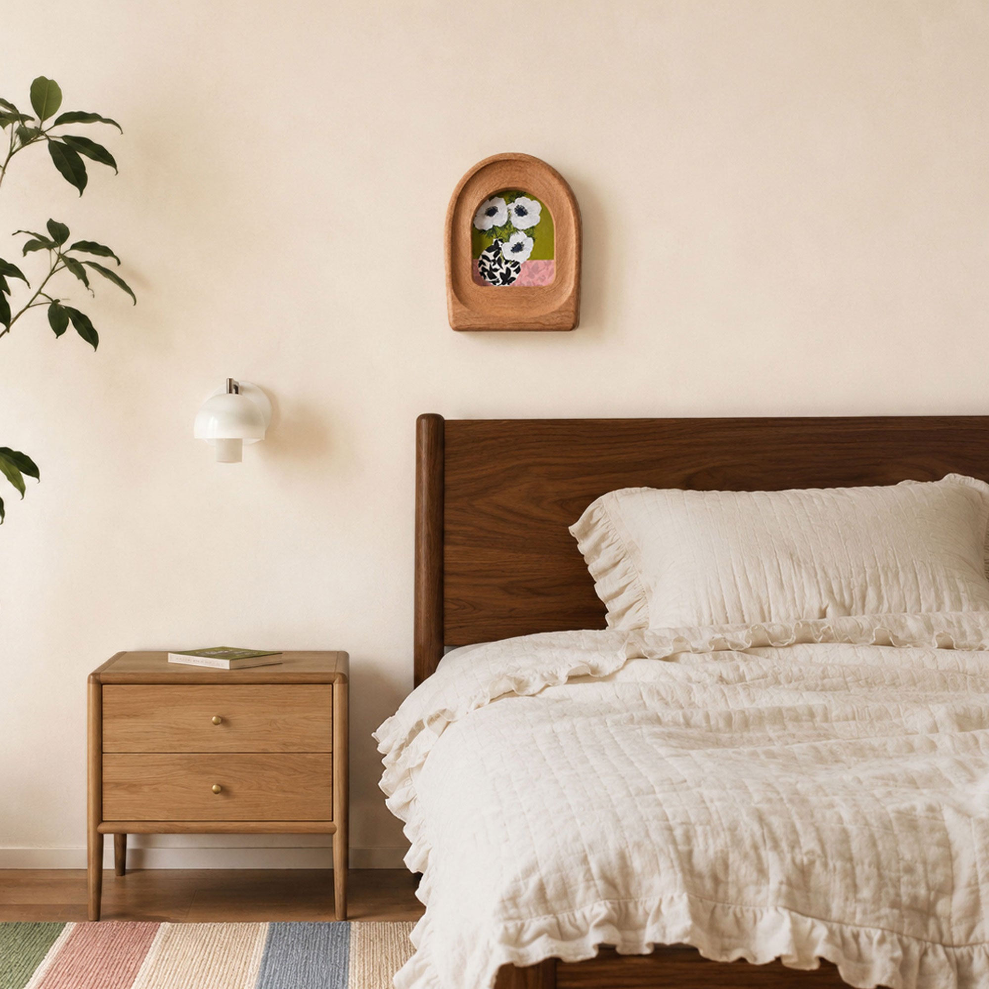 Arched Handmade Solid Wood Frame – Minimalist Wall Decor