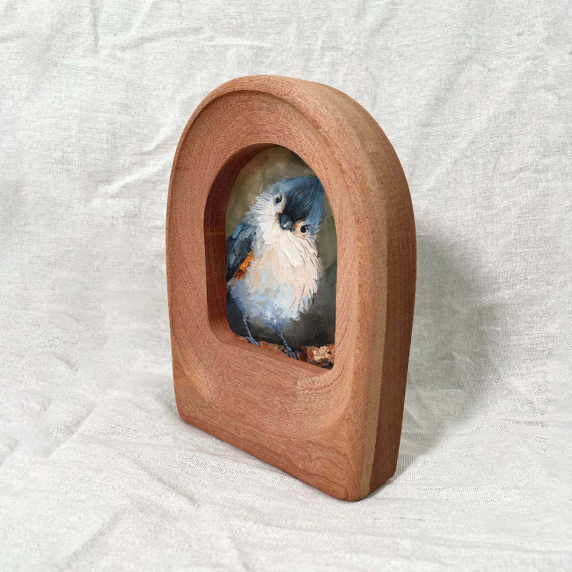 Arched Handmade Solid Wood Frame – Minimalist Wall Decor