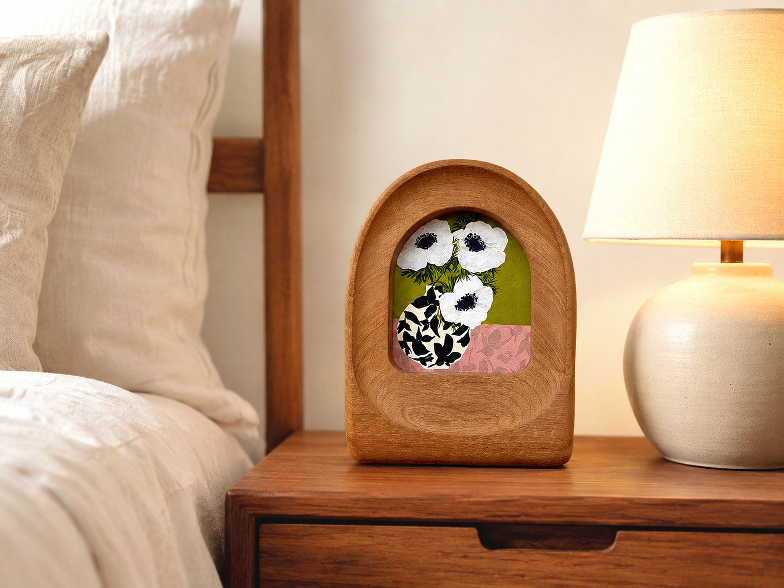Arched Handmade Solid Wood Frame – Minimalist Wall Decor