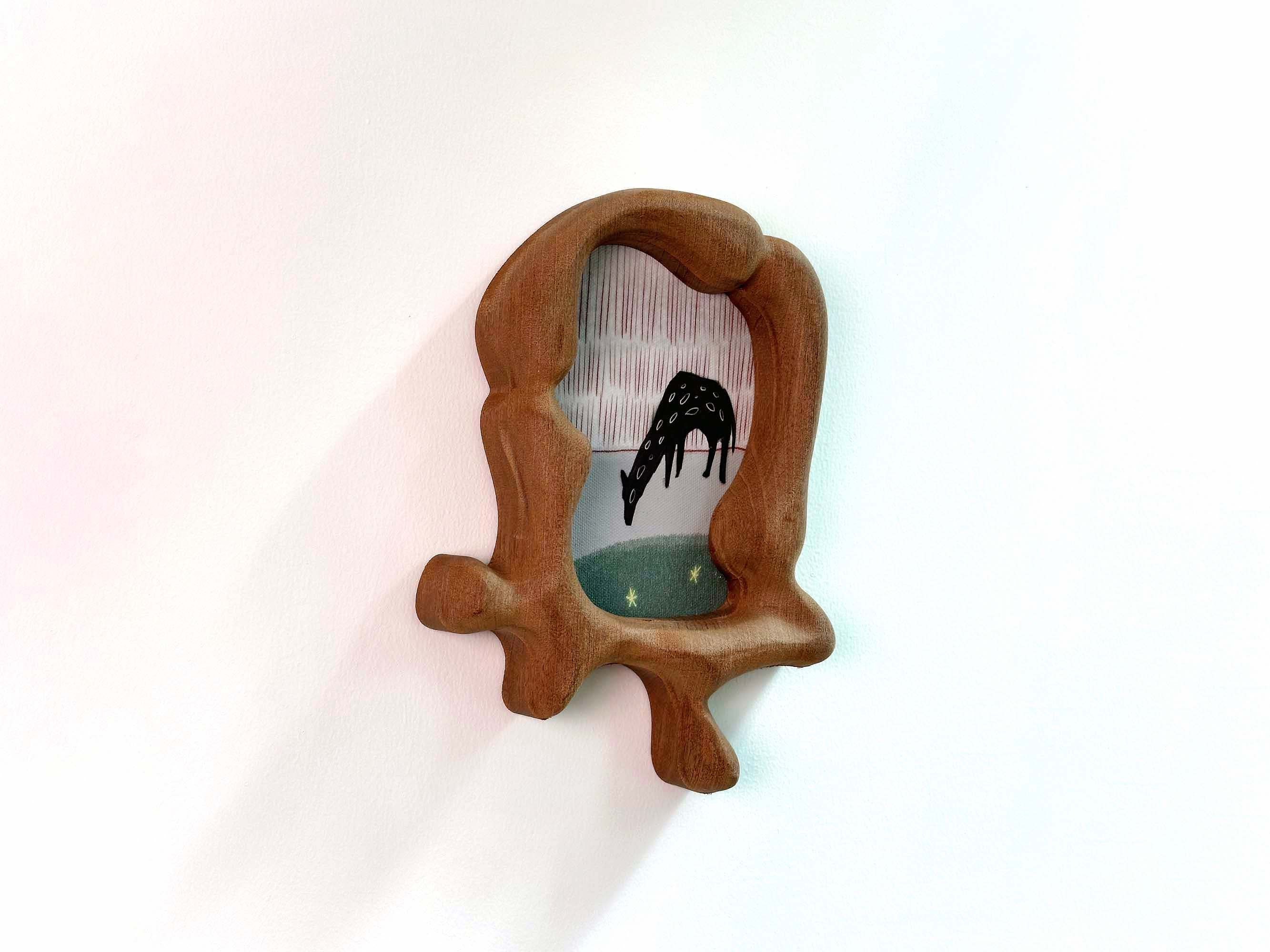 Handcrafted Irregular Frame | Minimalist Animal Art Decor for Nursery & Baby Shower Gift