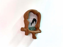 Handcrafted Irregular Frame | Minimalist Animal Art Decor for Nursery & Baby Shower Gift