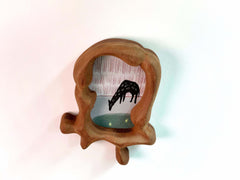 Handcrafted Irregular Frame | Minimalist Animal Art Decor for Nursery & Baby Shower Gift