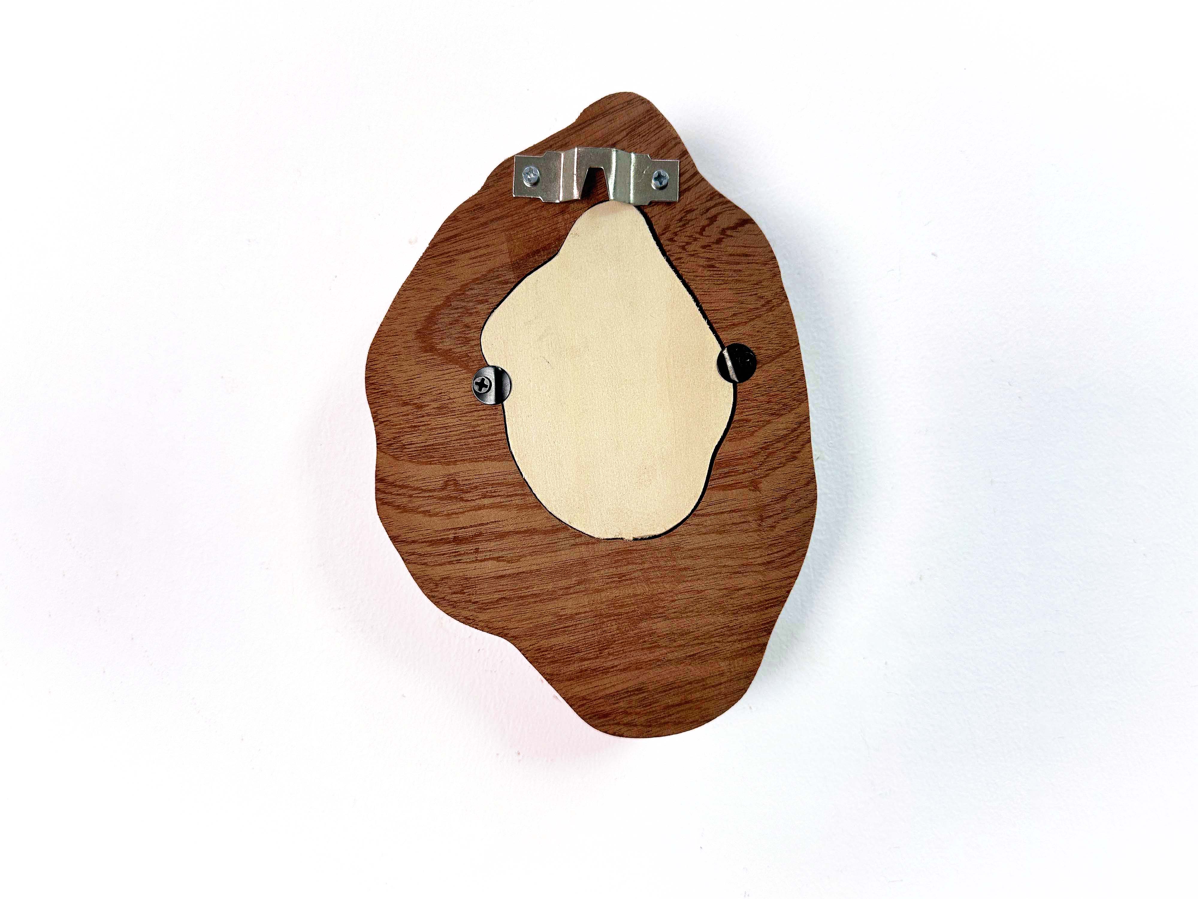 Rustic Organic Wooden Frame | Coastal Red House Wall Art,Minimalist Home Decor