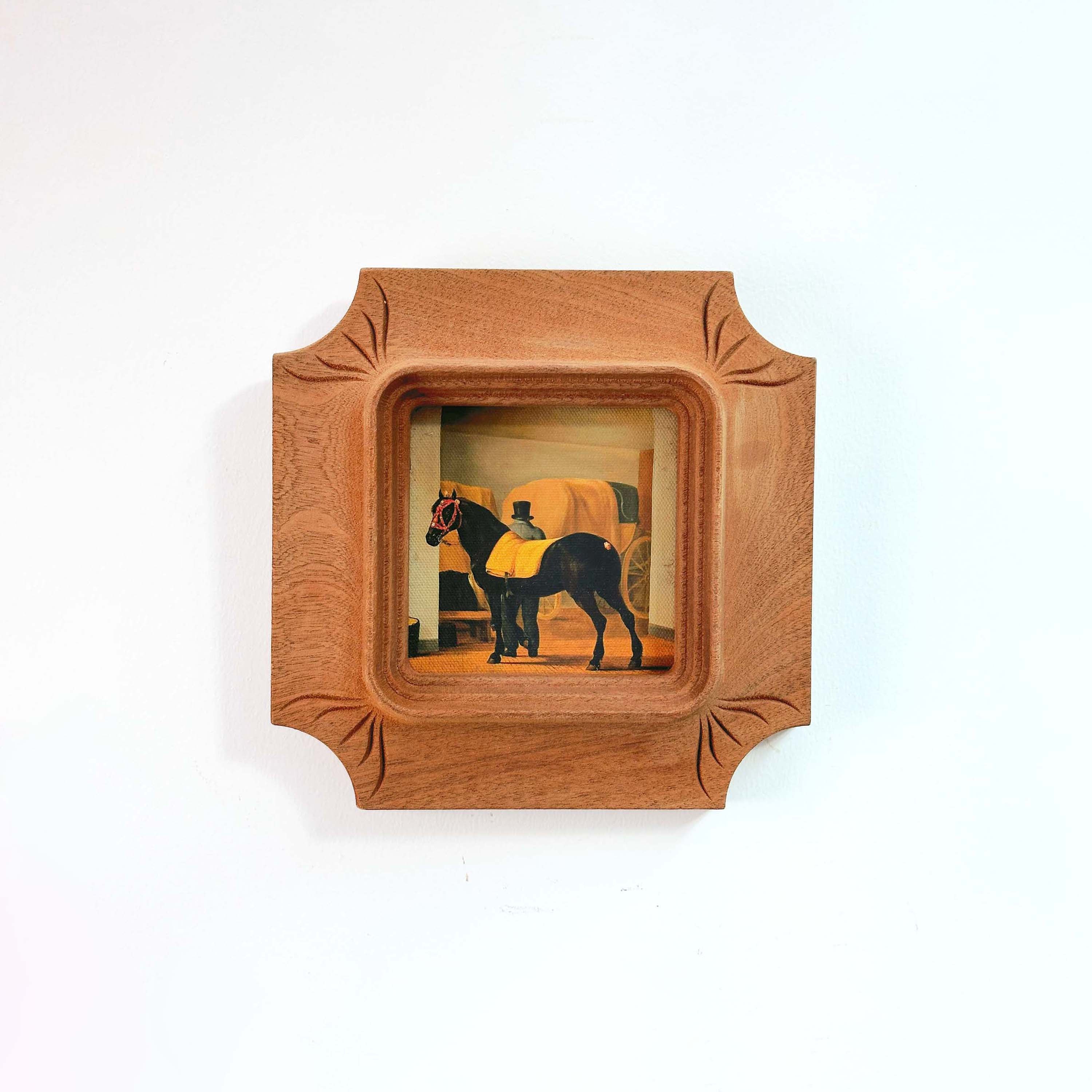 Architectural Handcarved Solid Wood Frame – Fits 4x4"