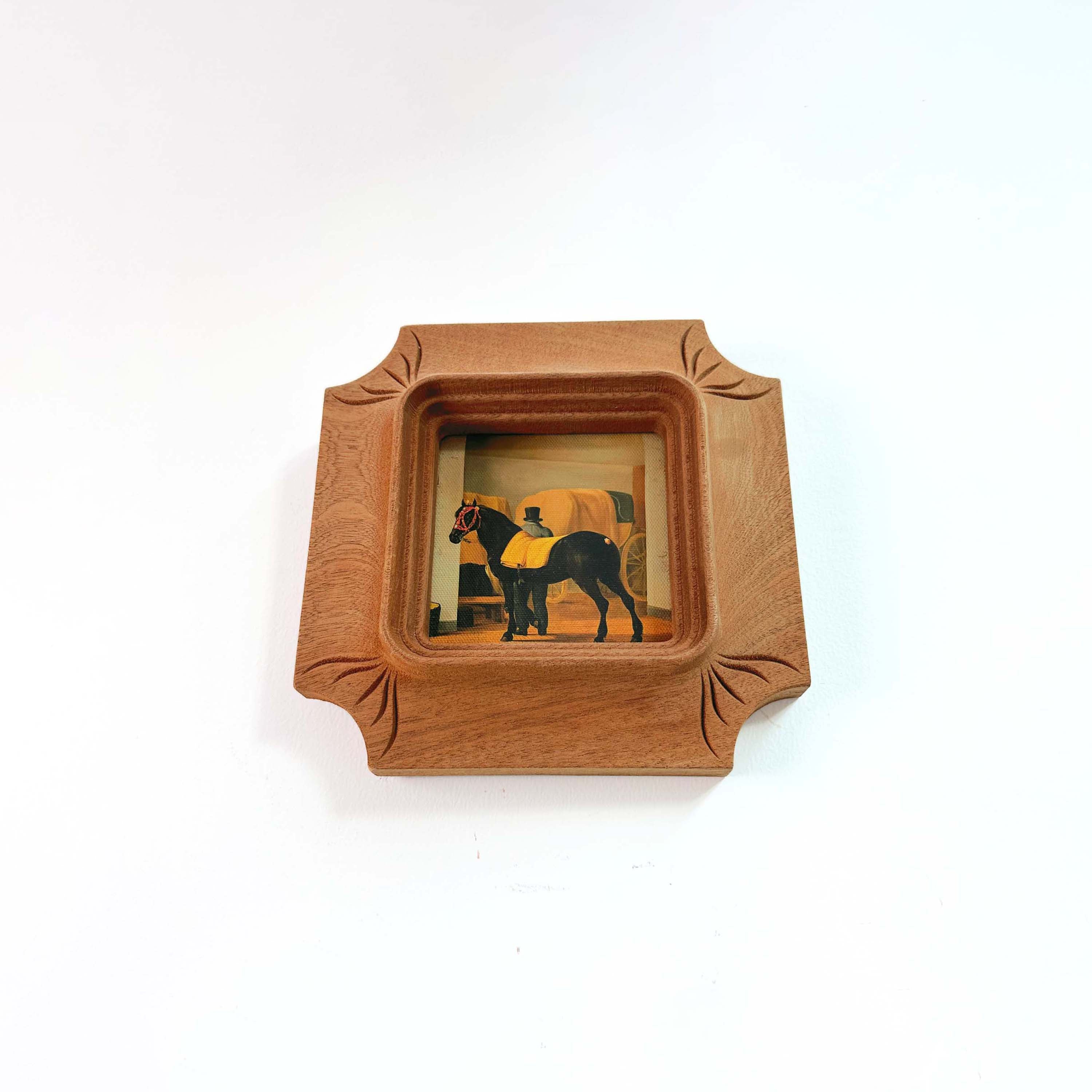 Architectural Handcarved Solid Wood Frame – Fits 4x4"
