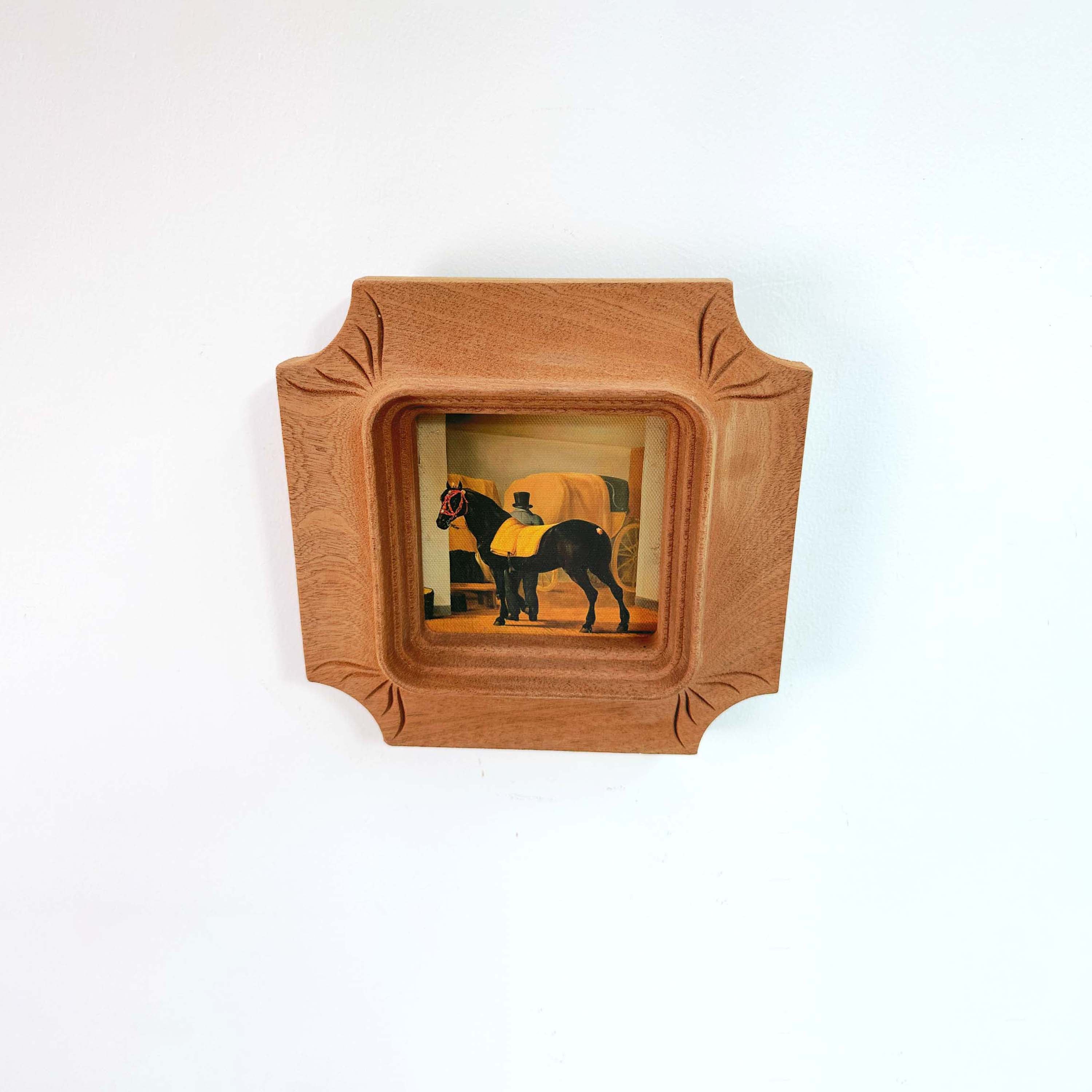 Architectural Handcarved Solid Wood Frame – Fits 4x4"